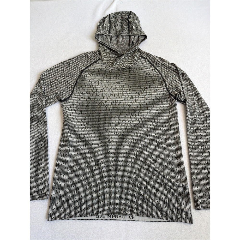 LULULEMON Metal Vent Tech Hoodie 2.0 Mens M Textured Gray Space Code Lightweight